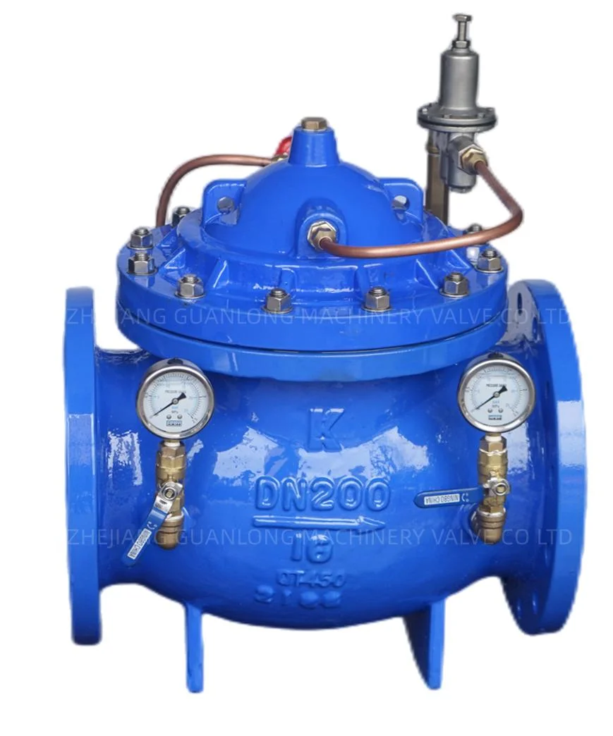 Water Use Diaphragm Piston Automatic Pressure Reducing Regulating Control Valve (GL200X)